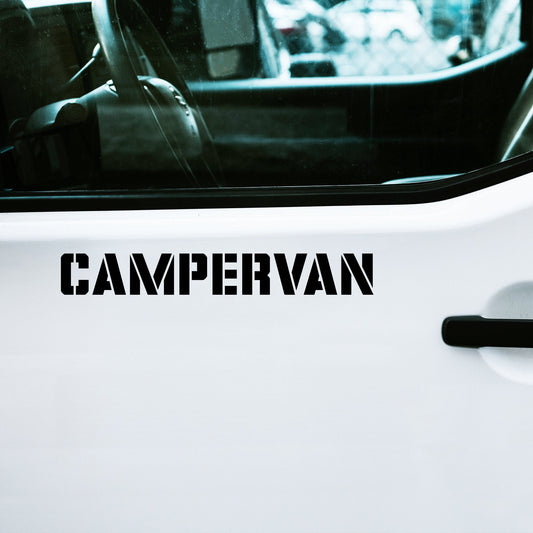 Campervan Camper Van Army Stencil | Waterproof Vinyl Decal